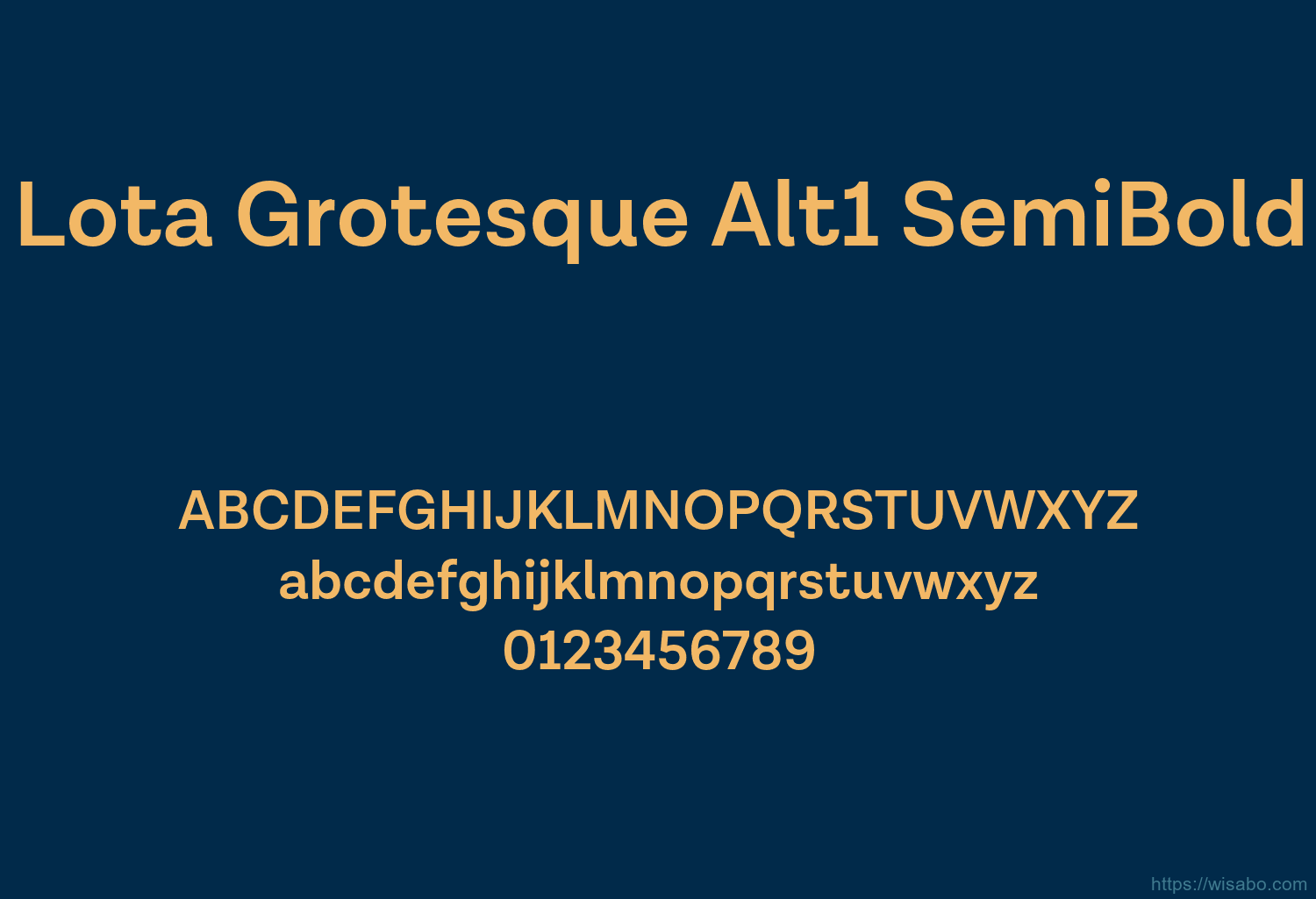 Lota Grotesque Alt1 SemiBold Lota Grotesque Alt1 SemiBold