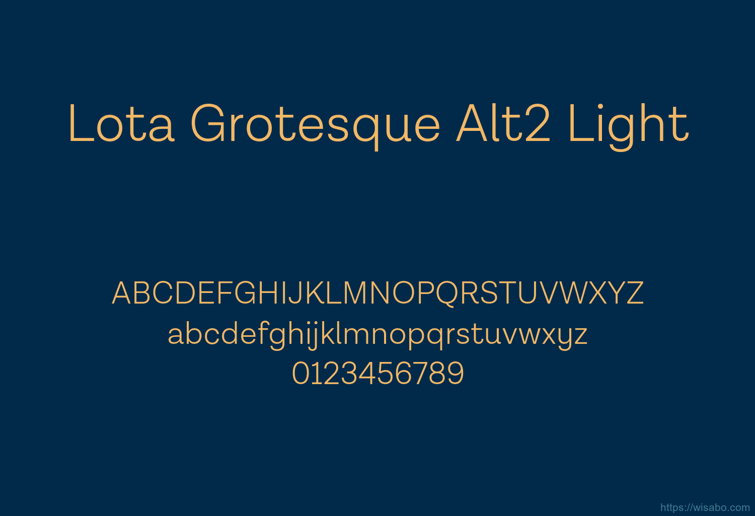 Lota Grotesque Alt2 Light