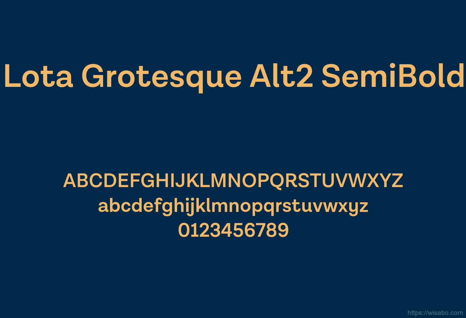 Lota Grotesque Alt2 SemiBold