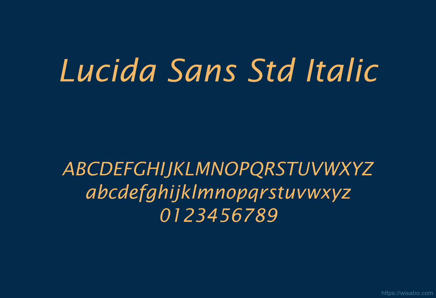 Lucida Sans Std Italic Font Free Download [ttf - otf] | Wisabo Fonts