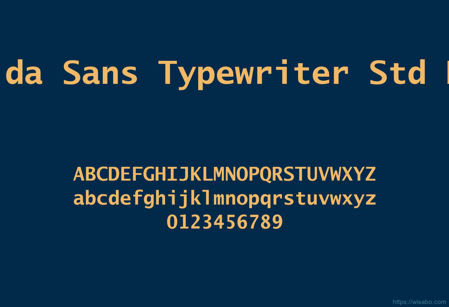 Lucida Sans Typewriter Std Bold