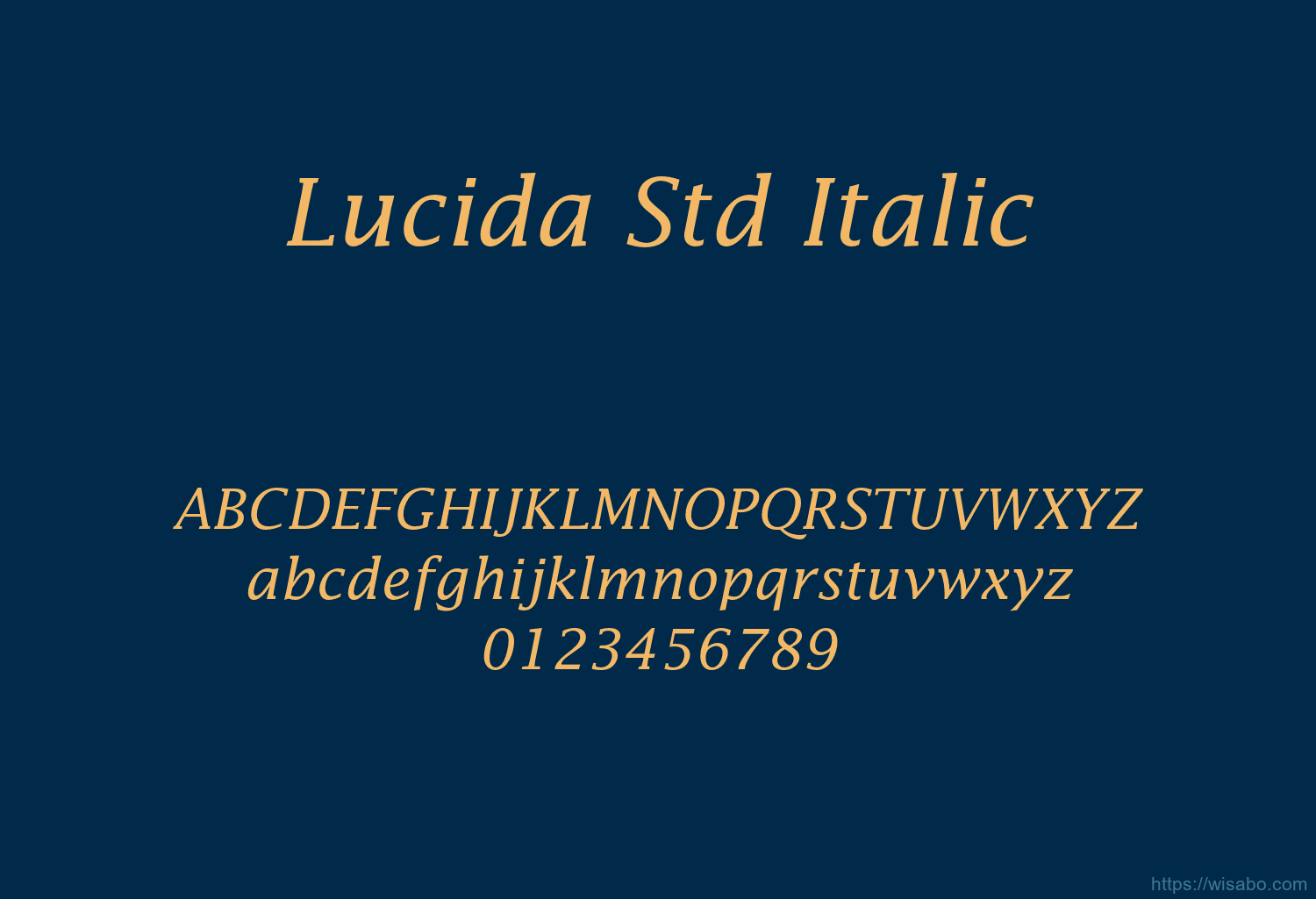Lucida Std Italic