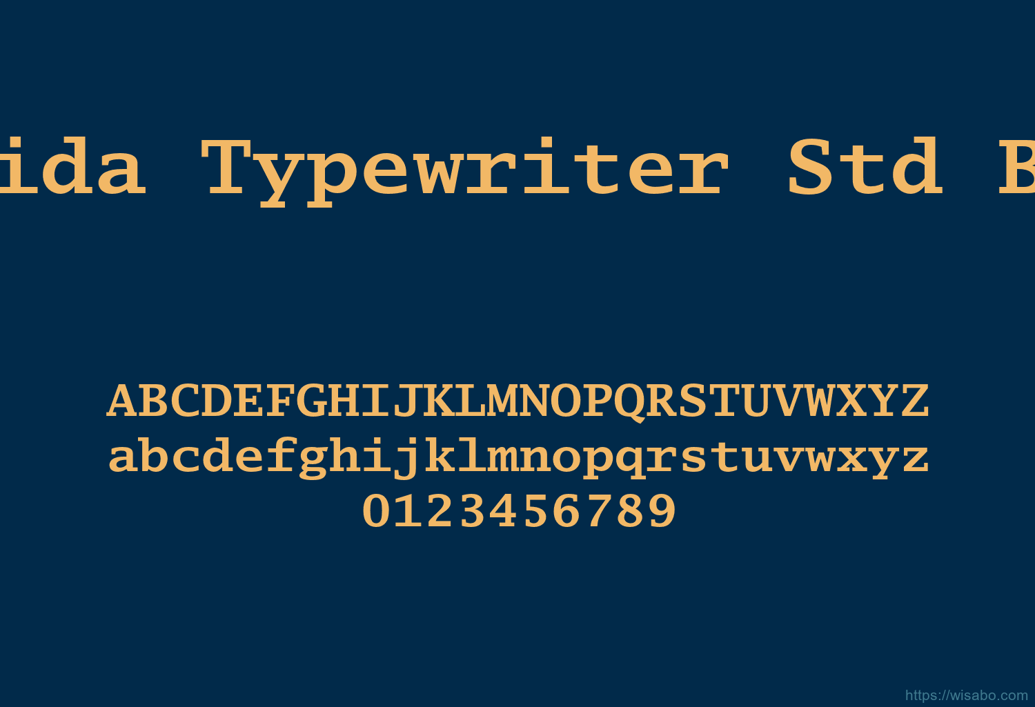 Lucida Typewriter Std Bold