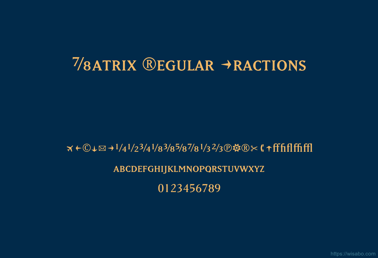 Matrix Regular Fractions