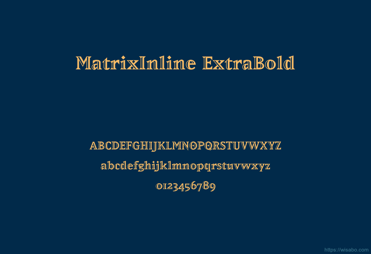 MatrixInline ExtraBold