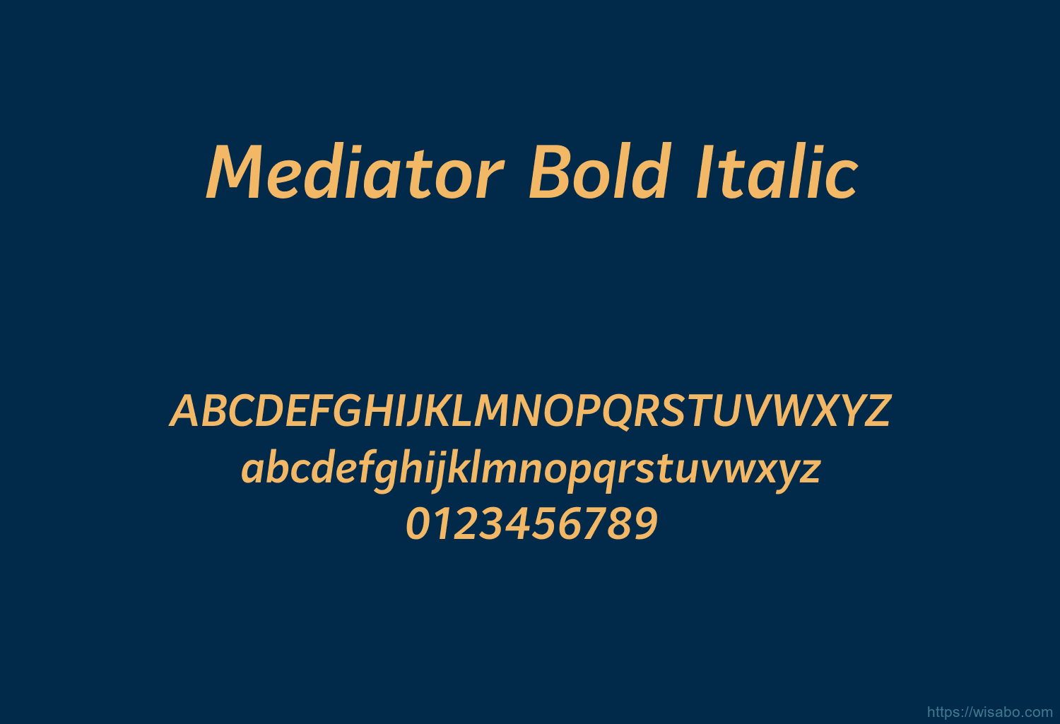 Mediator Bold Italic