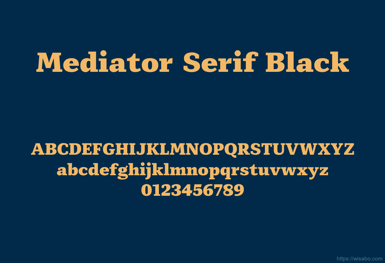 Mediator Serif Black Mediator Serif Black