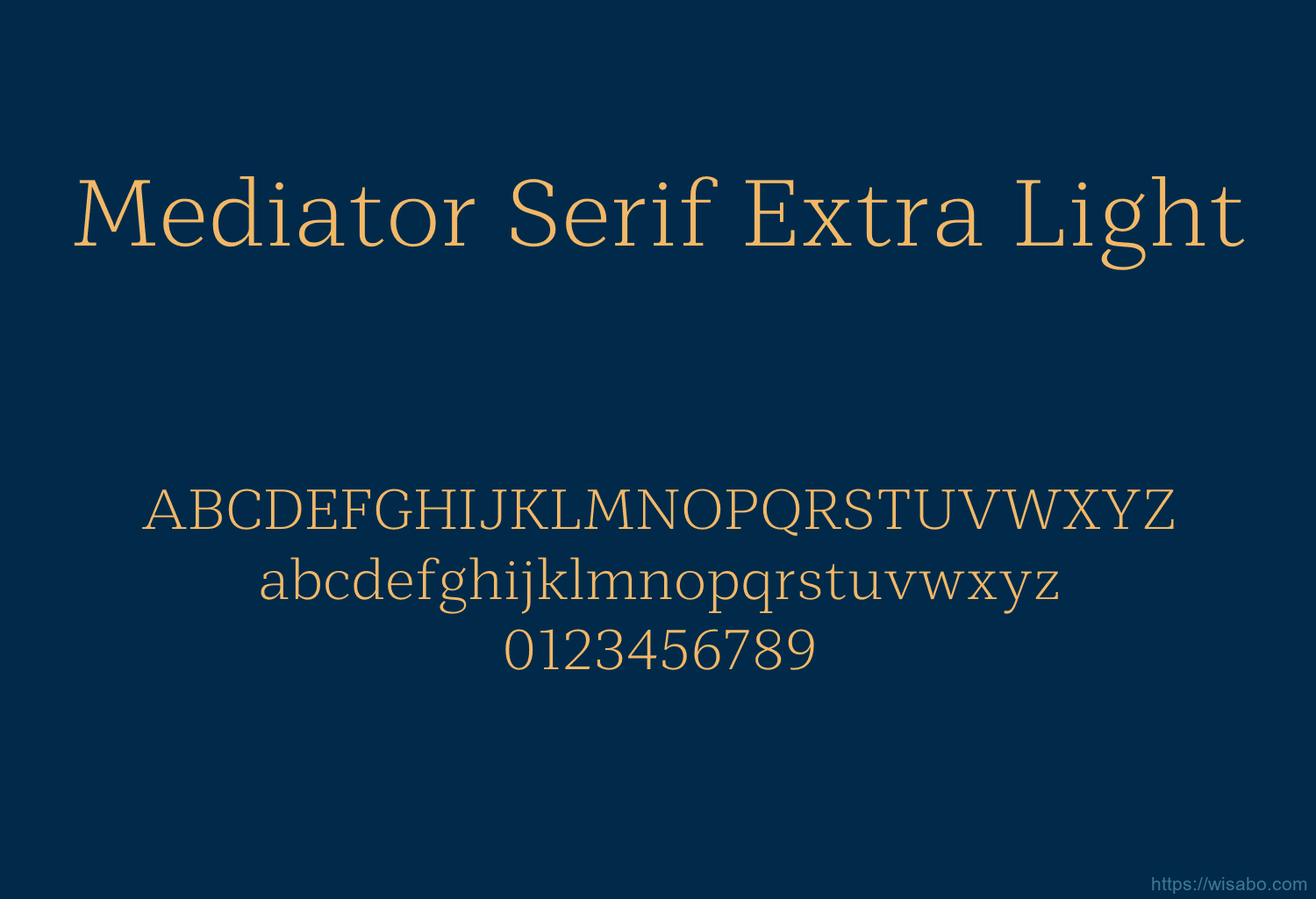 Mediator Serif Extra Light