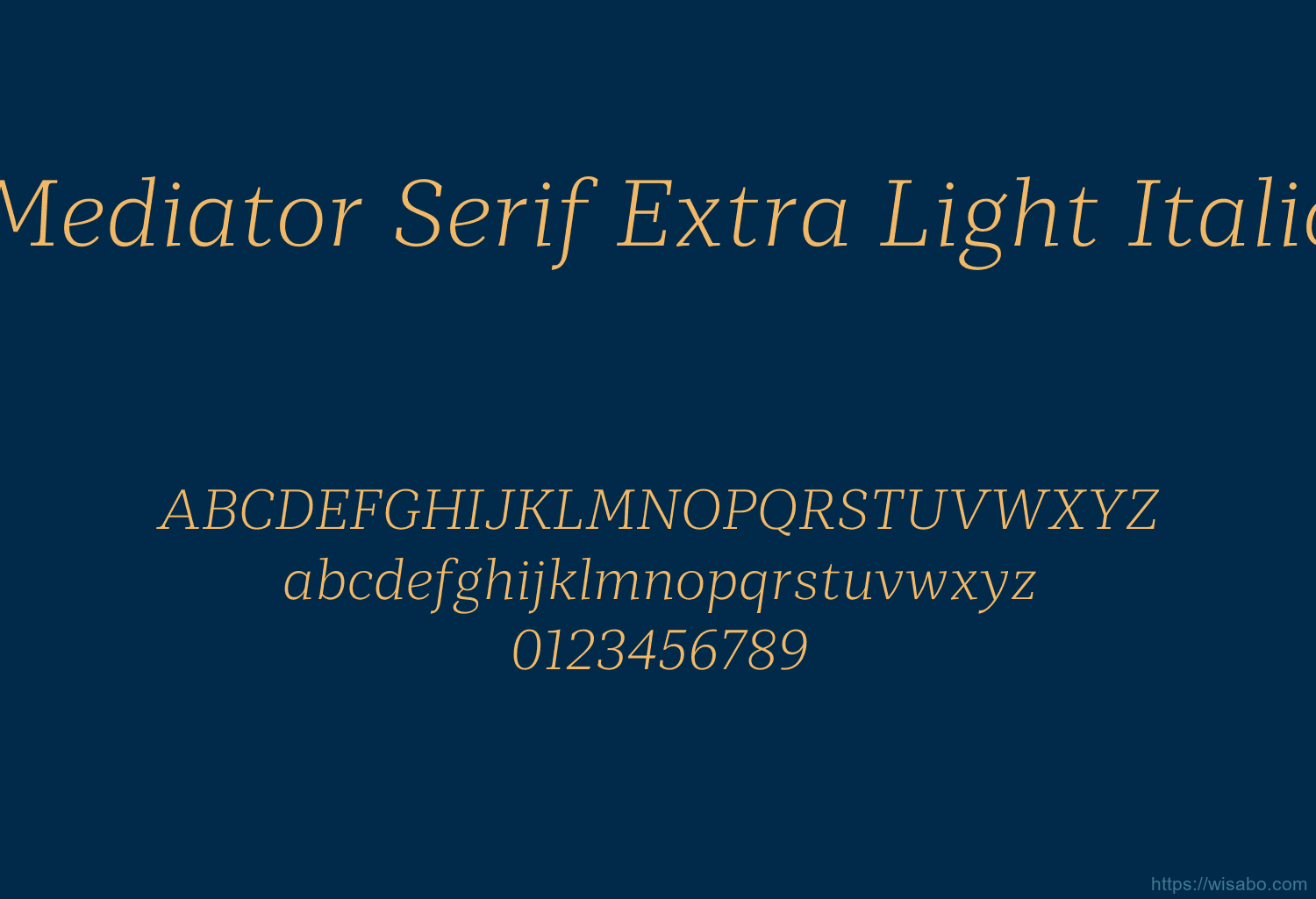 Mediator Serif Extra Light Italic