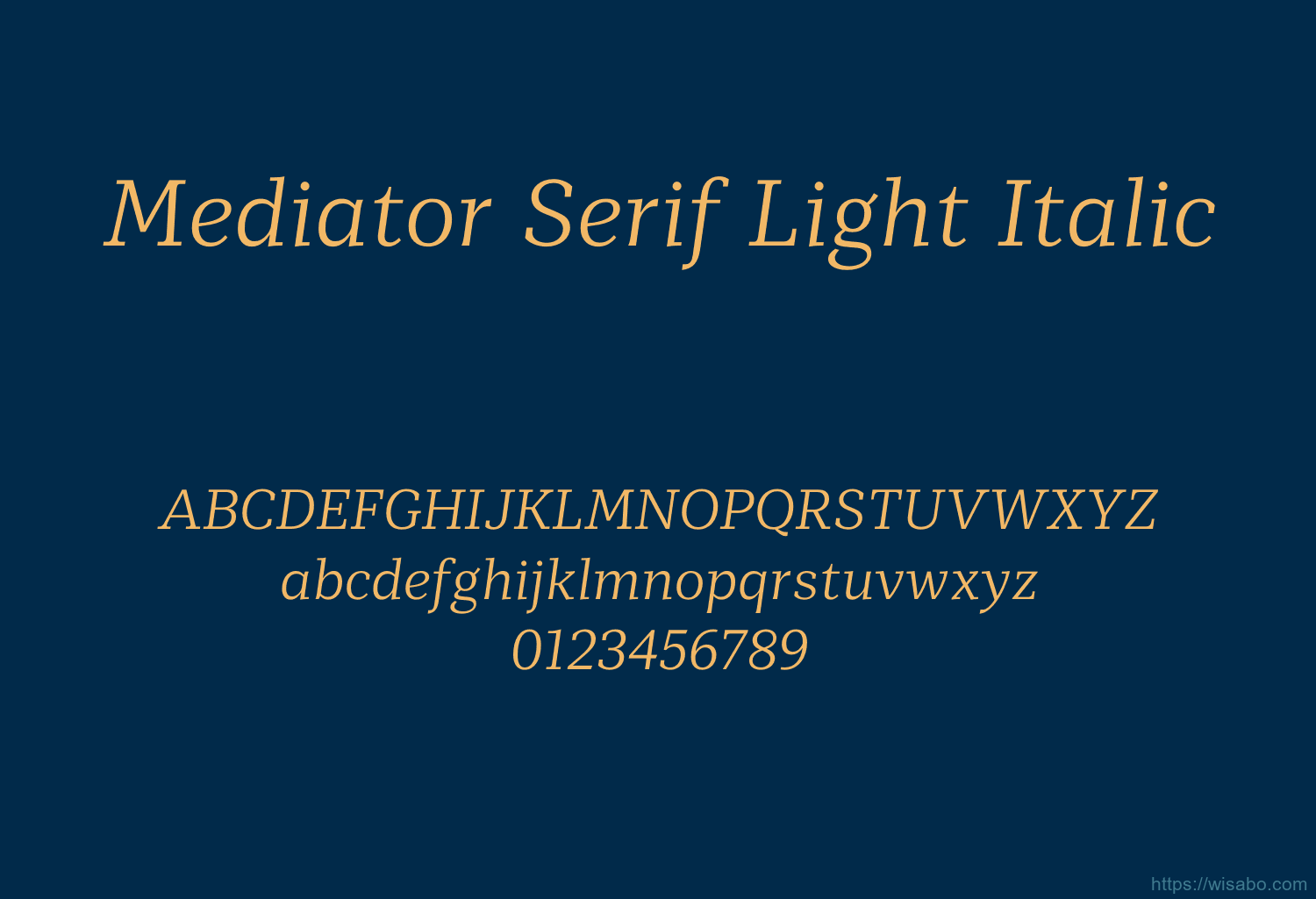 Mediator Serif Light Italic