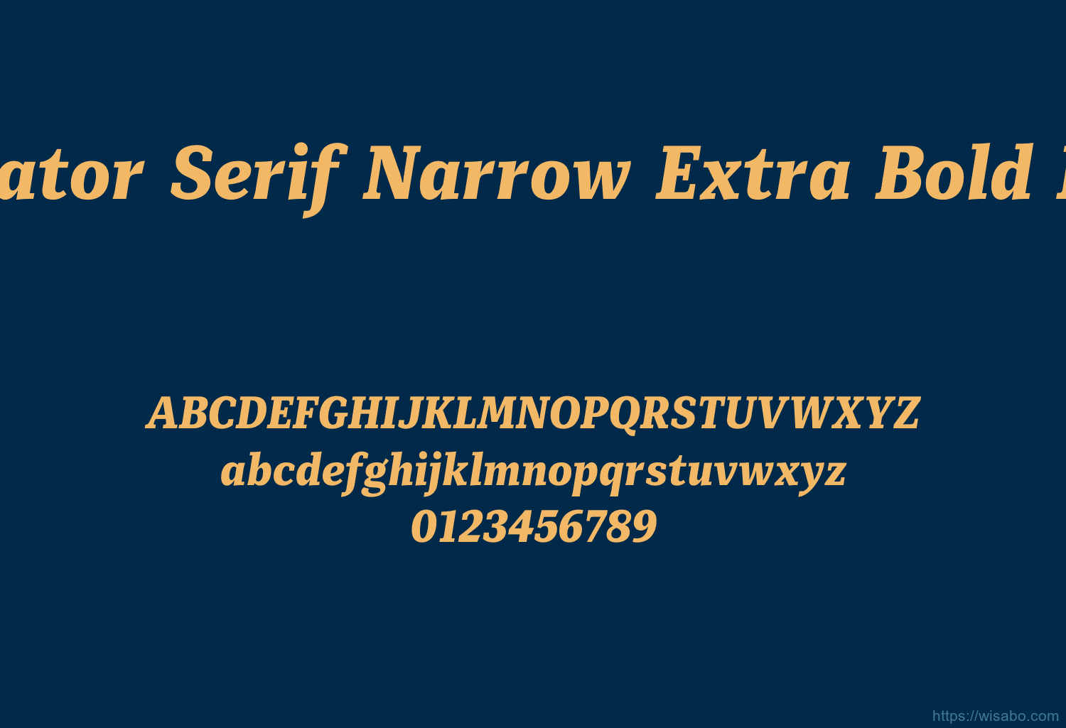 Mediator Serif Narrow Extra Bold Italic