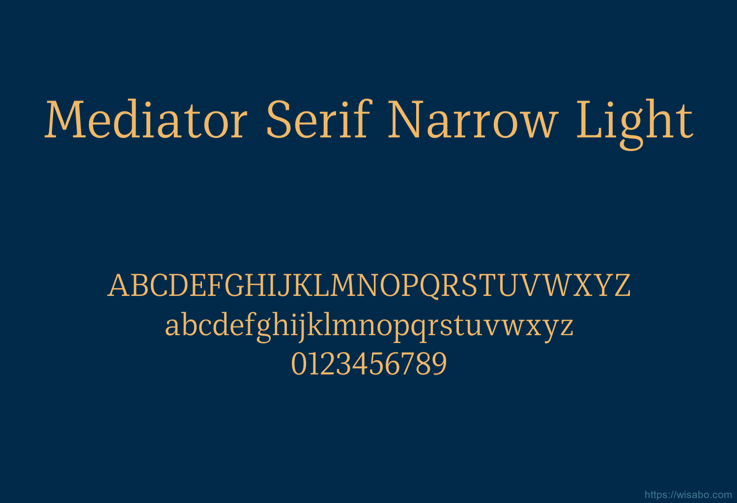 Mediator Serif Narrow Light