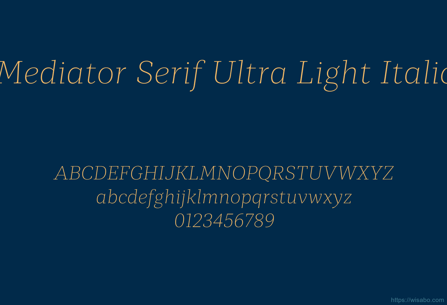 Mediator Serif Ultra Light Italic