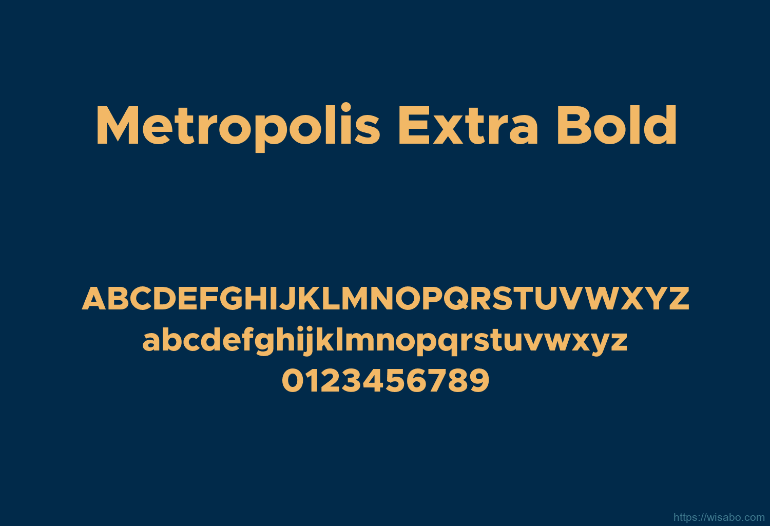 Metropolis Extra Bold