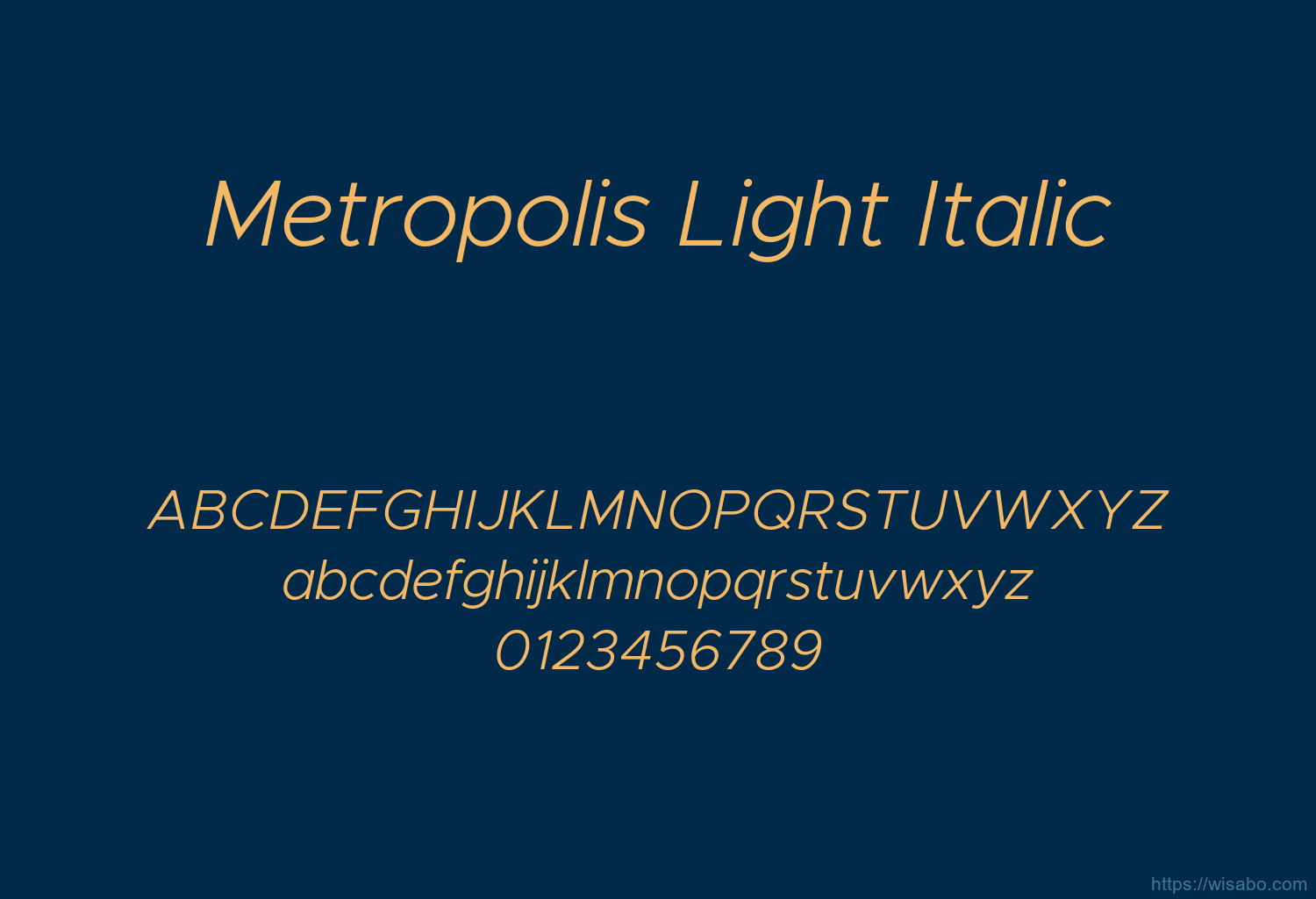 Metropolis Light Italic