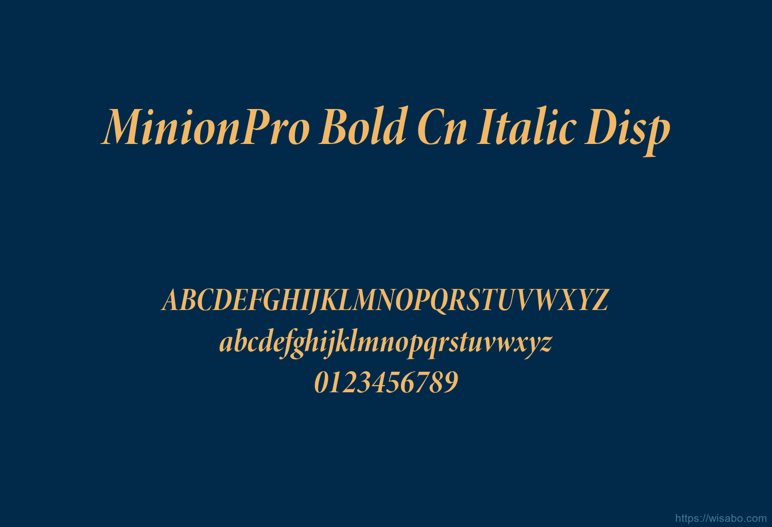 MinionPro Bold Cn Italic Disp MinionPro Bold Cn Italic Disp