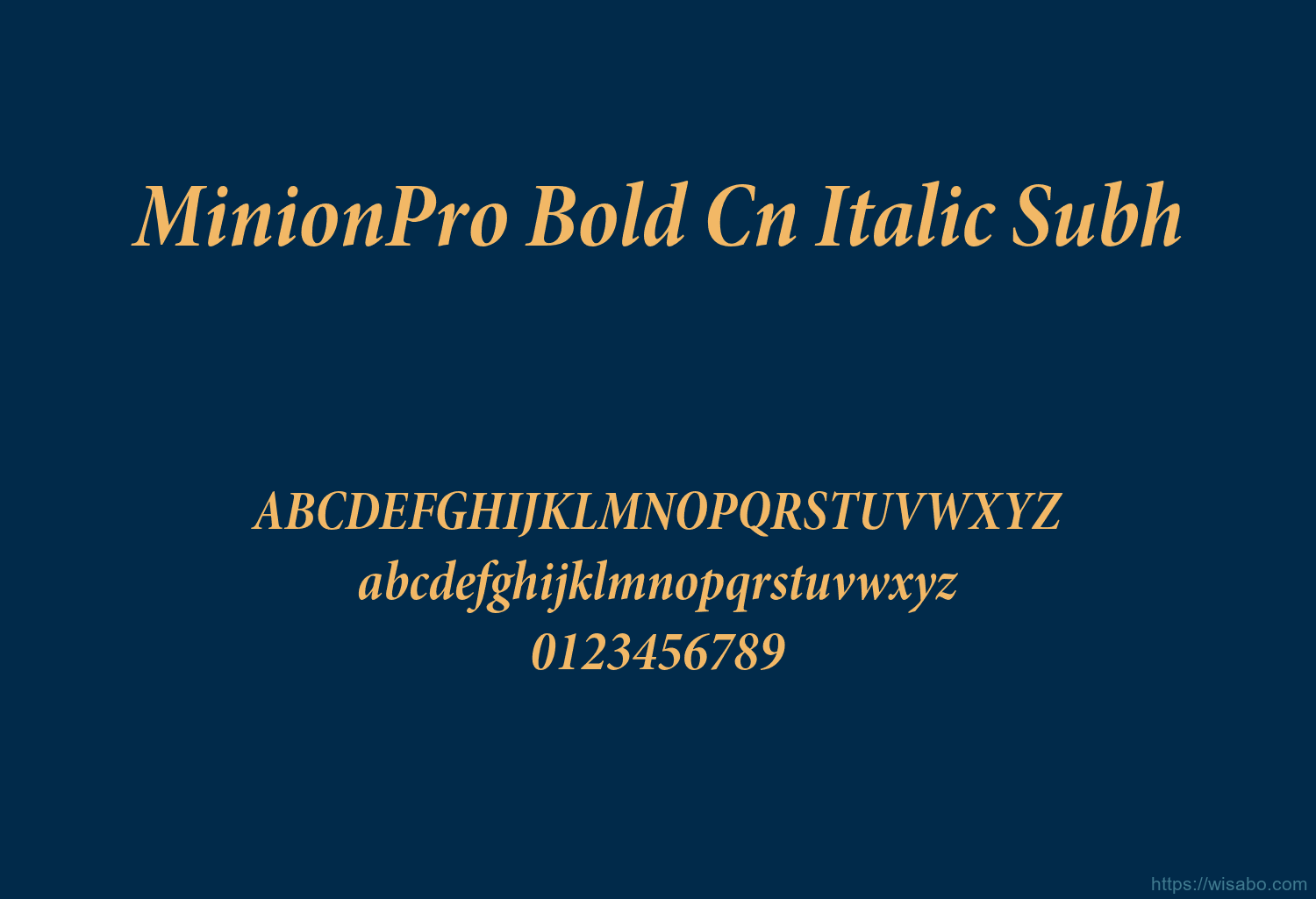 MinionPro Bold Cn Italic Subh MinionPro Bold Cn Italic Subh