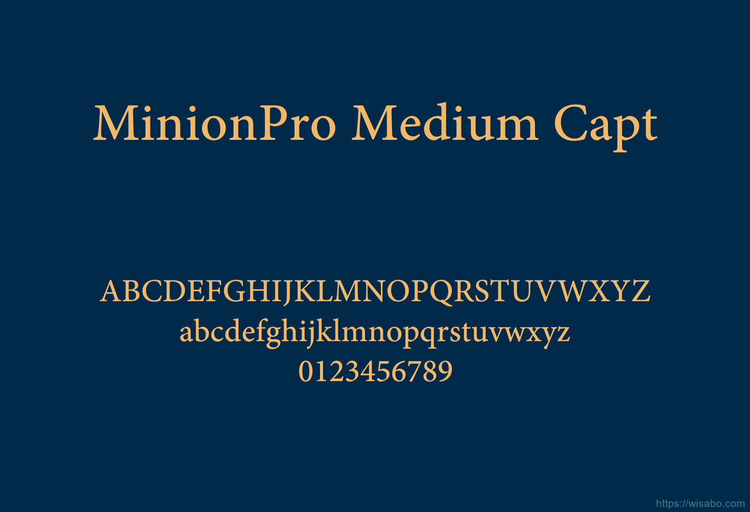 MinionPro Medium Capt