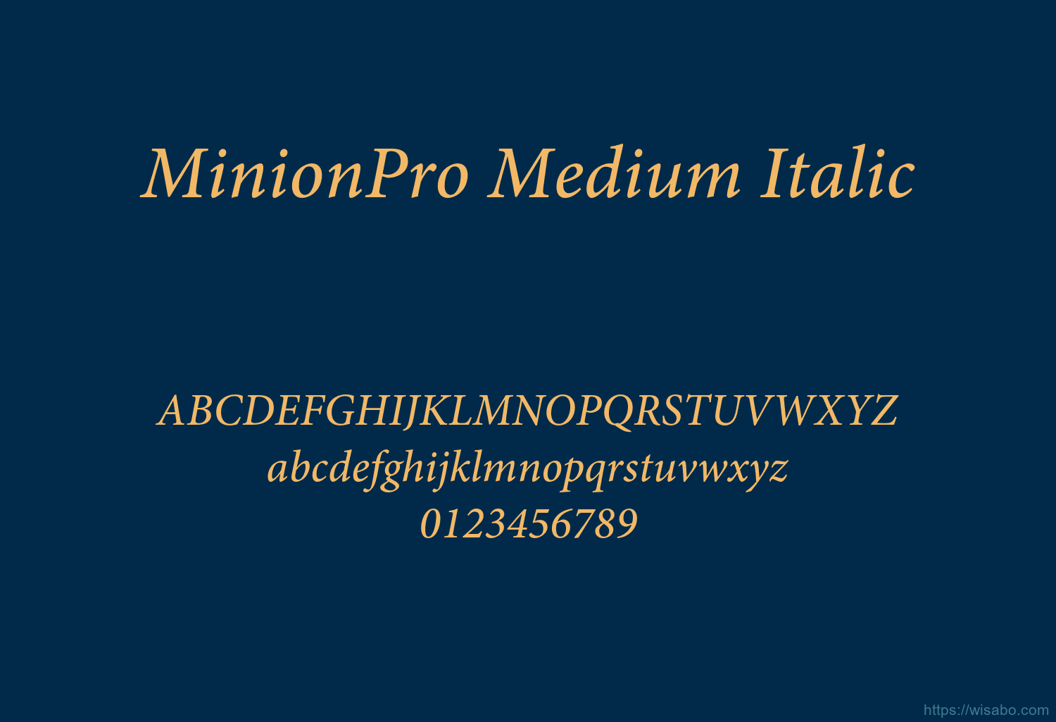 MinionPro Medium Italic