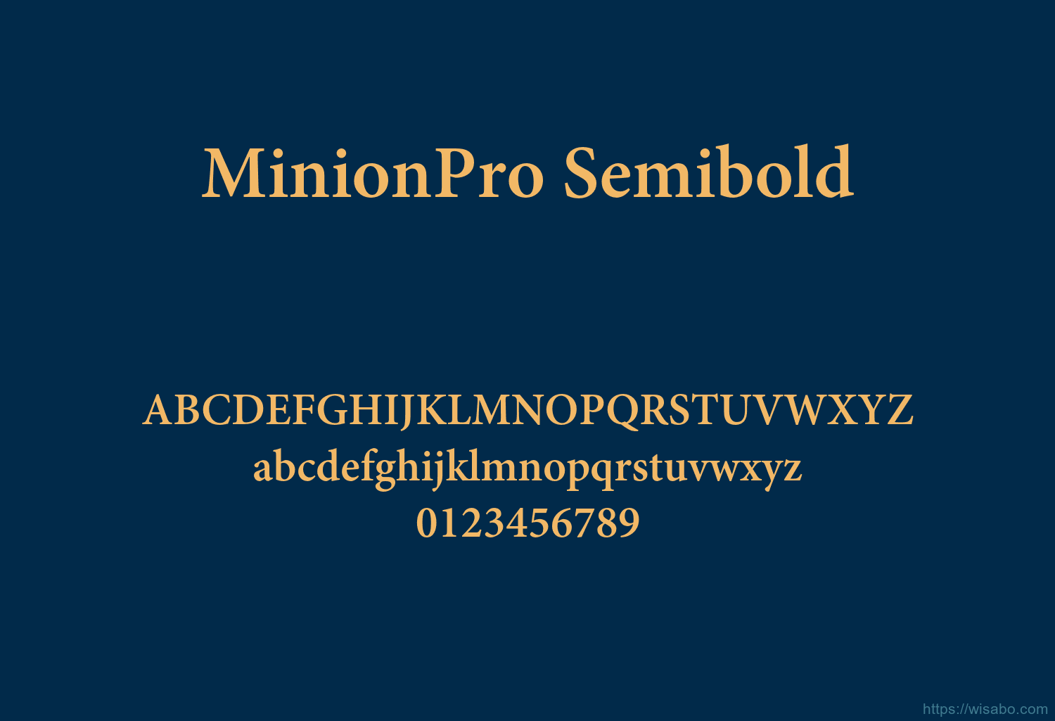 MinionPro Semibold