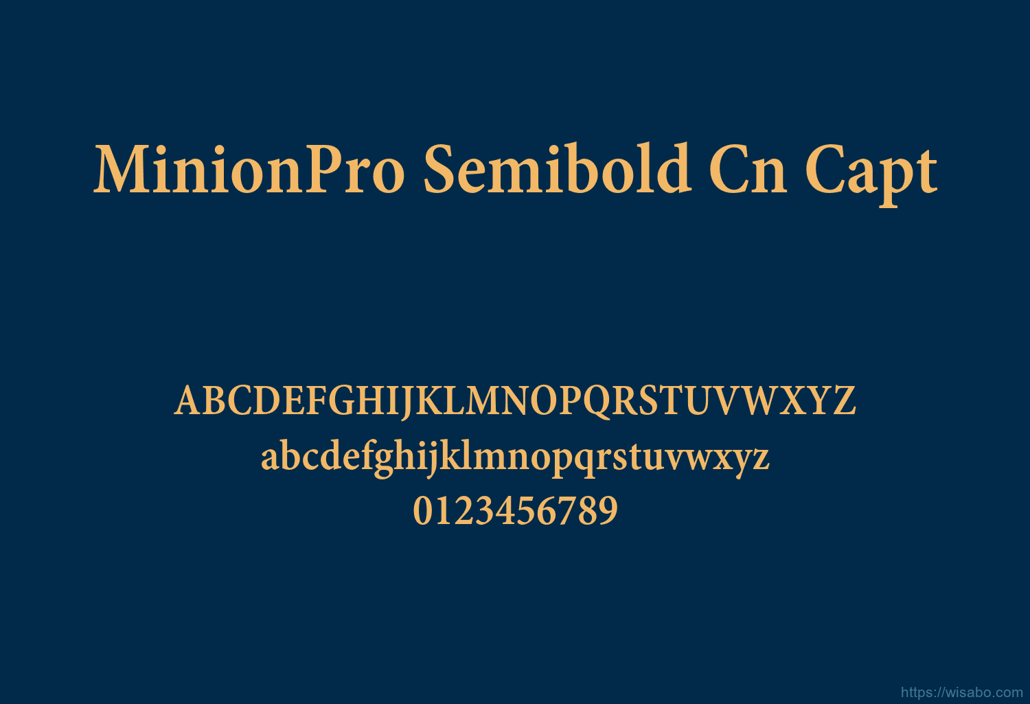 MinionPro Semibold Cn Capt