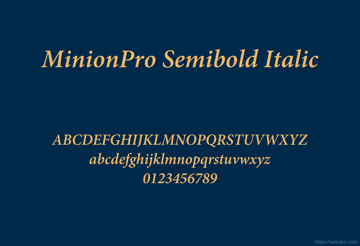 MinionPro Semibold Italic MinionPro Semibold Italic