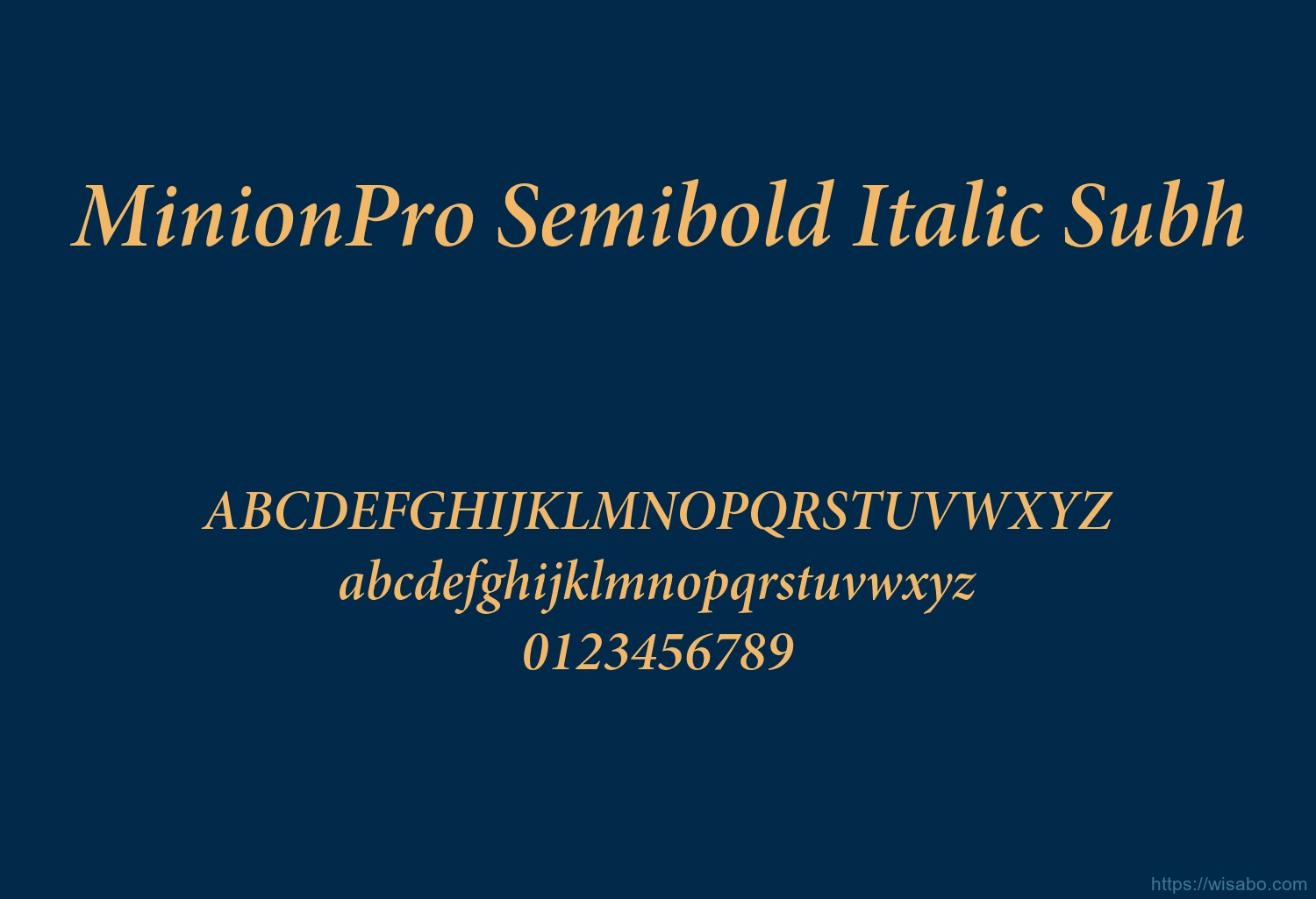 MinionPro Semibold Italic Subh MinionPro Semibold Italic Subh