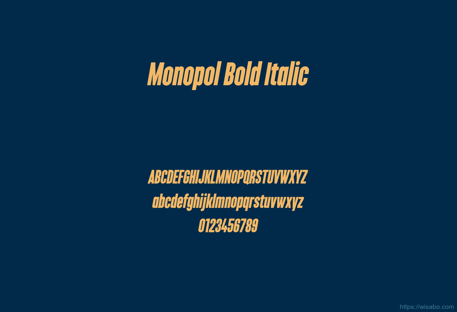 Monopol Bold Italic