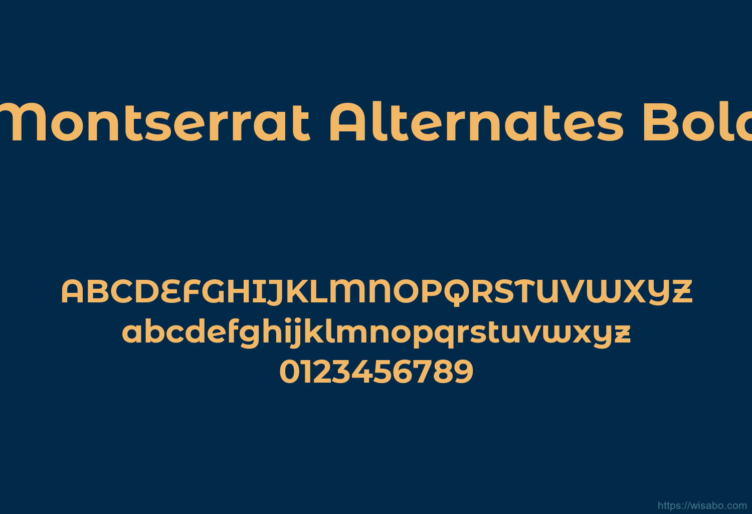 Montserrat Alternates Bold