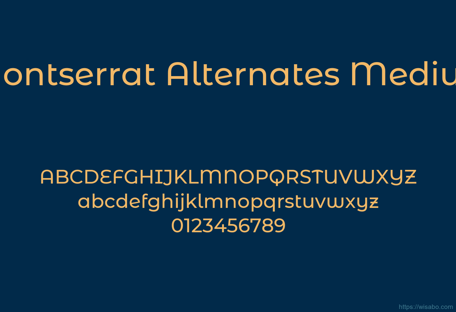 Montserrat Alternates Medium