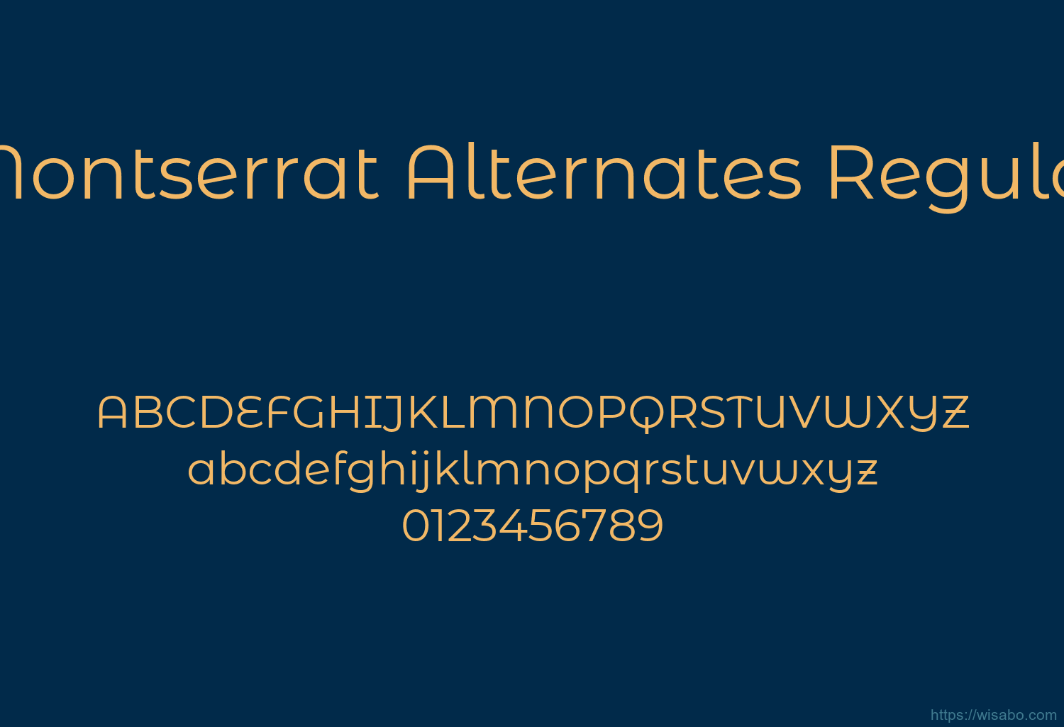 Montserrat Alternates Regular