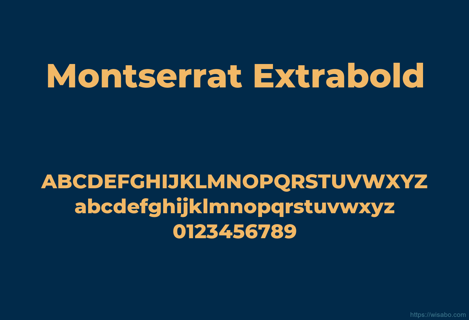Montserrat Extrabold