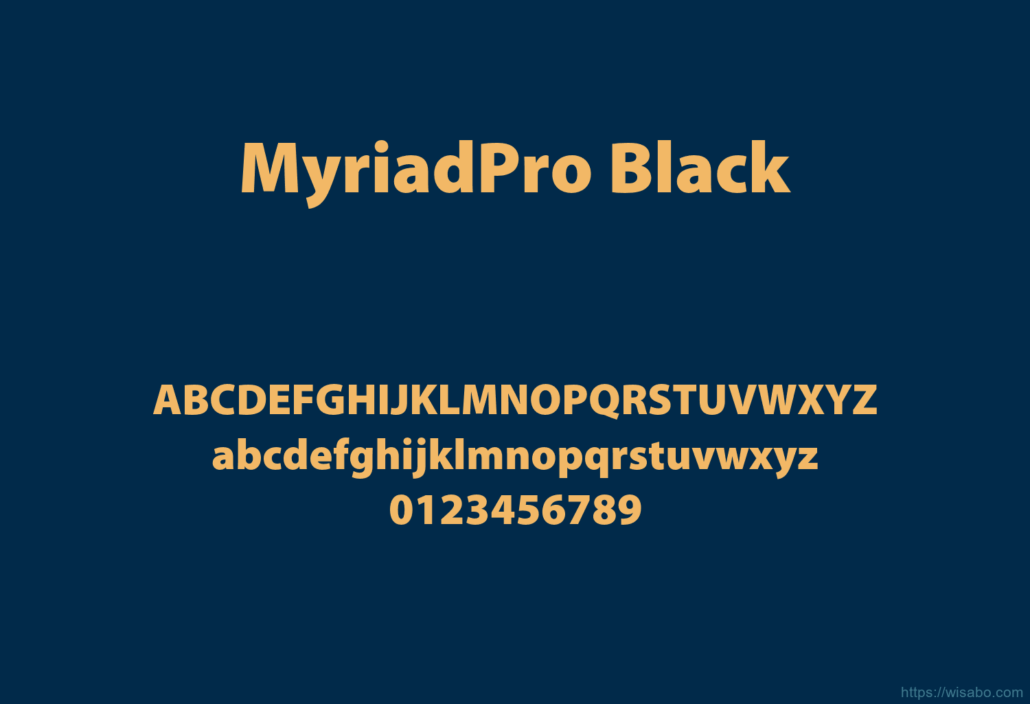 MyriadPro Black