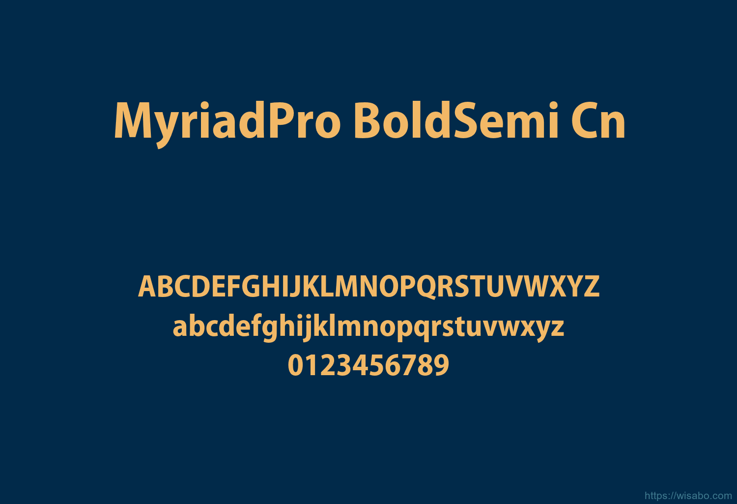 MyriadPro BoldSemi Cn