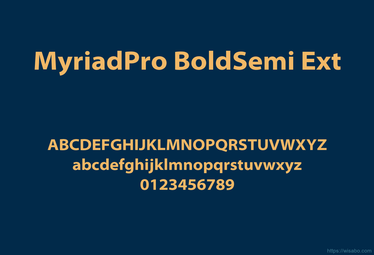 MyriadPro BoldSemi Ext