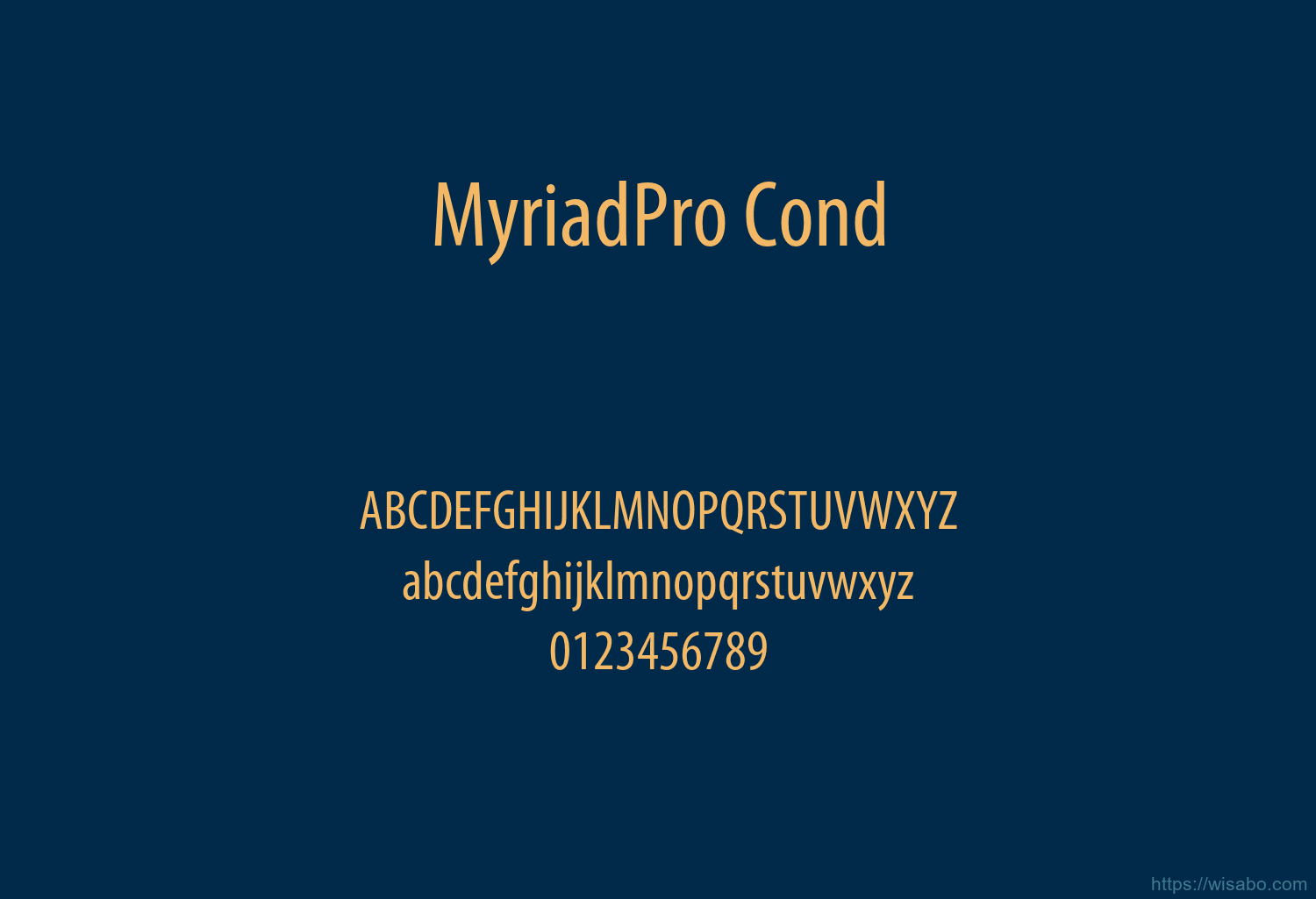 MyriadPro Cond