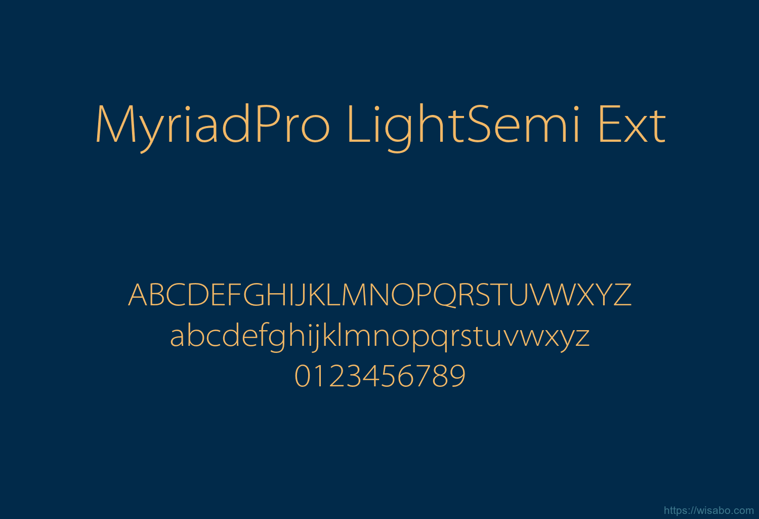 MyriadPro LightSemi Ext