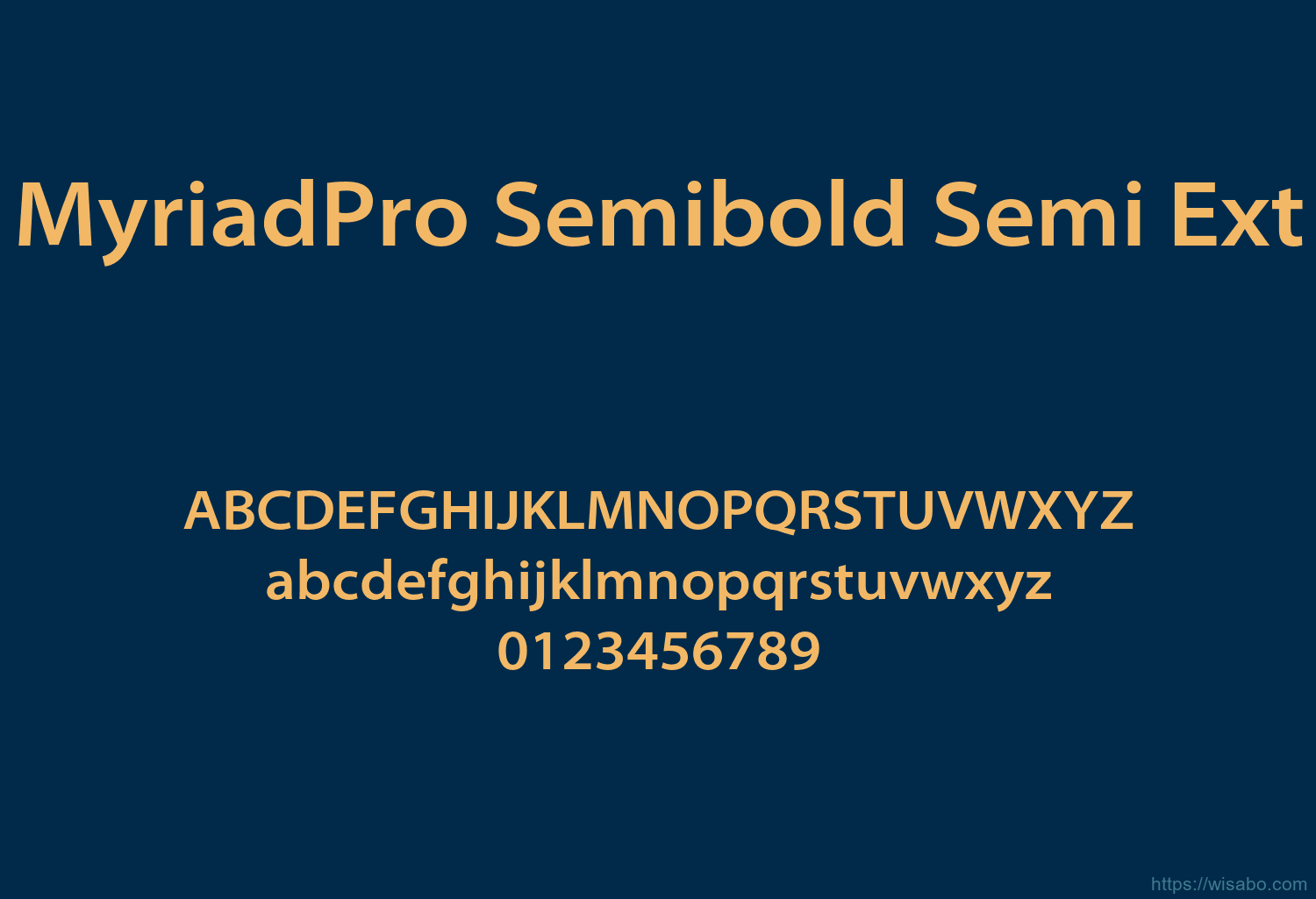 MyriadPro Semibold Semi Ext