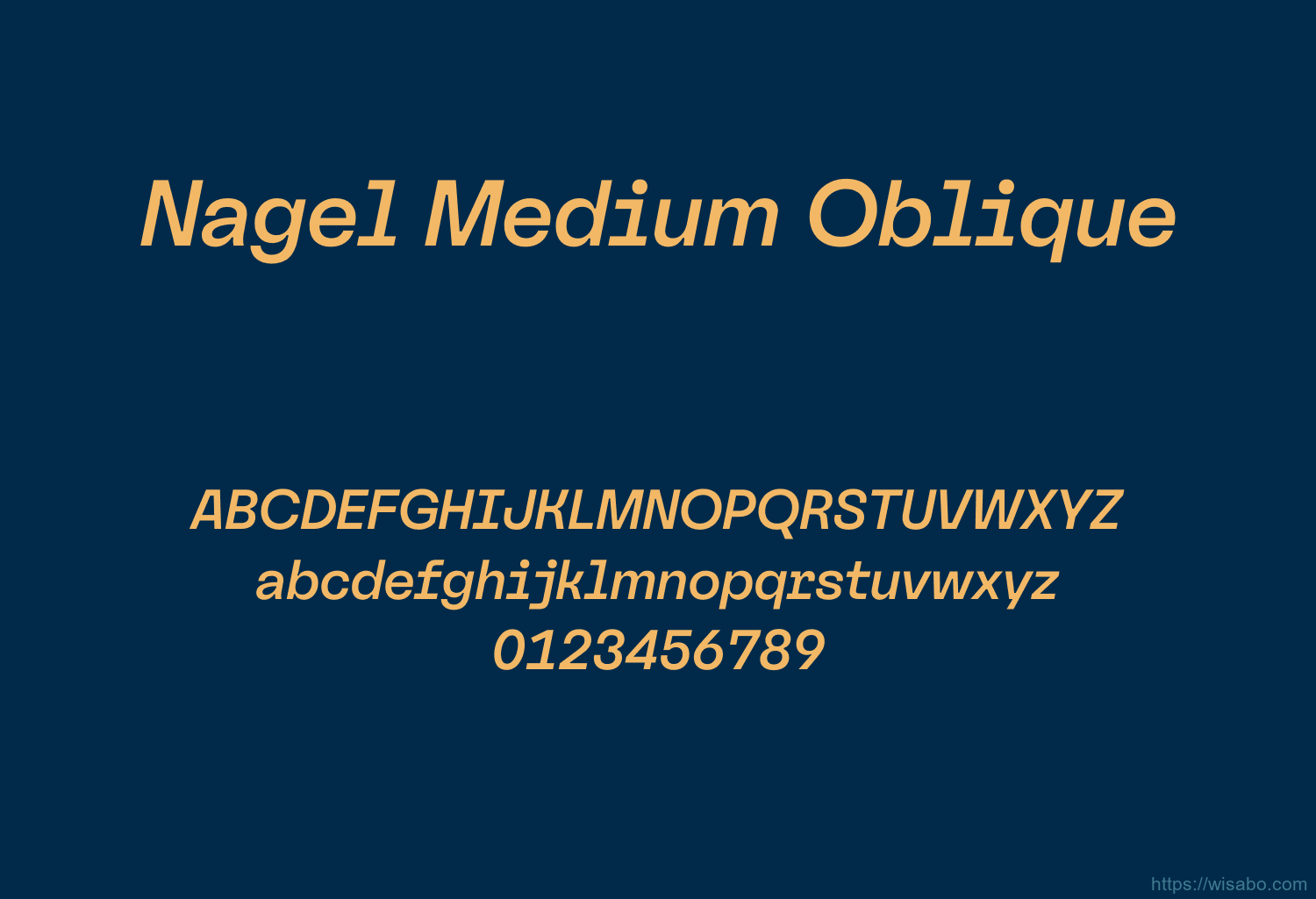 Nagel Medium Oblique
