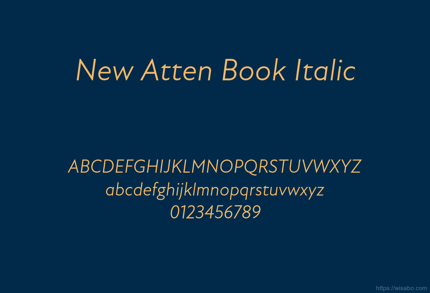 New Atten Book Italic
