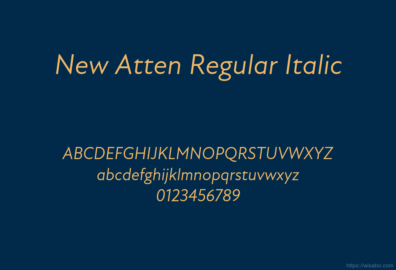 New Atten Regular Italic