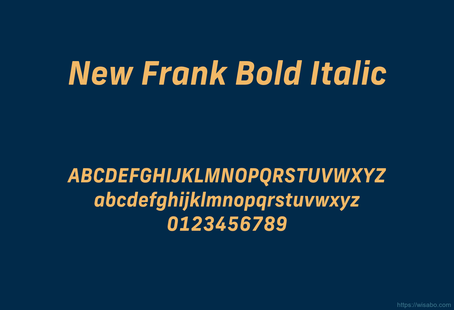 New Frank Bold Italic