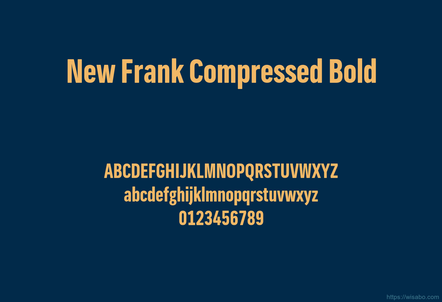 New Frank Compressed Bold