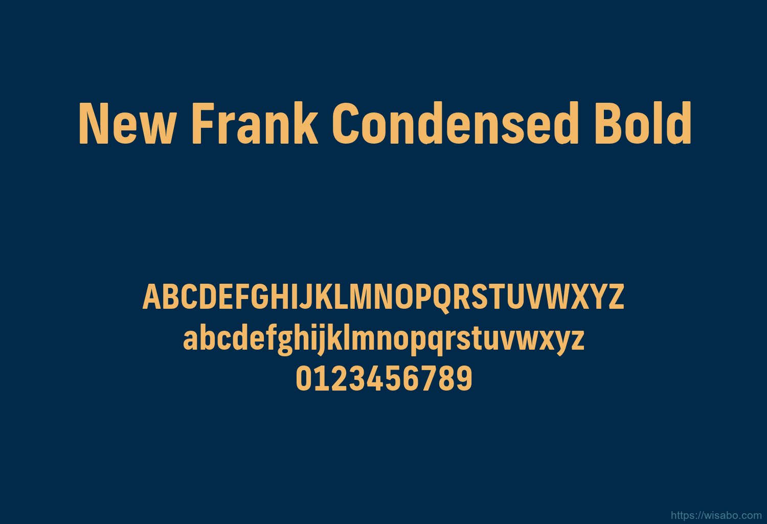New Frank Condensed Bold