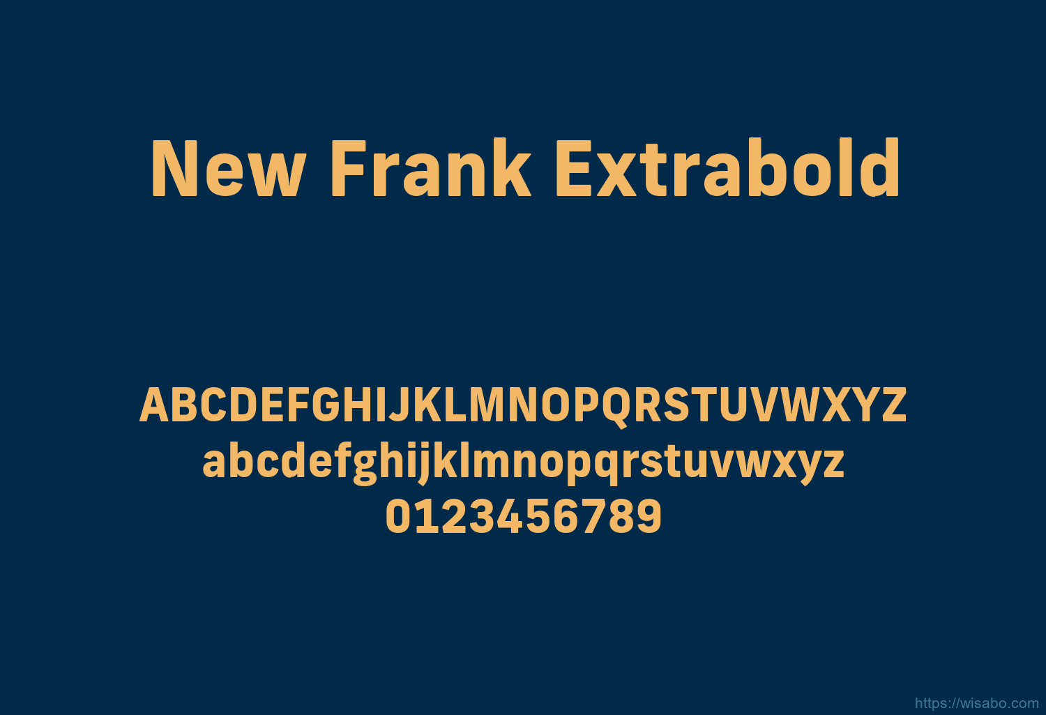 New Frank Extrabold