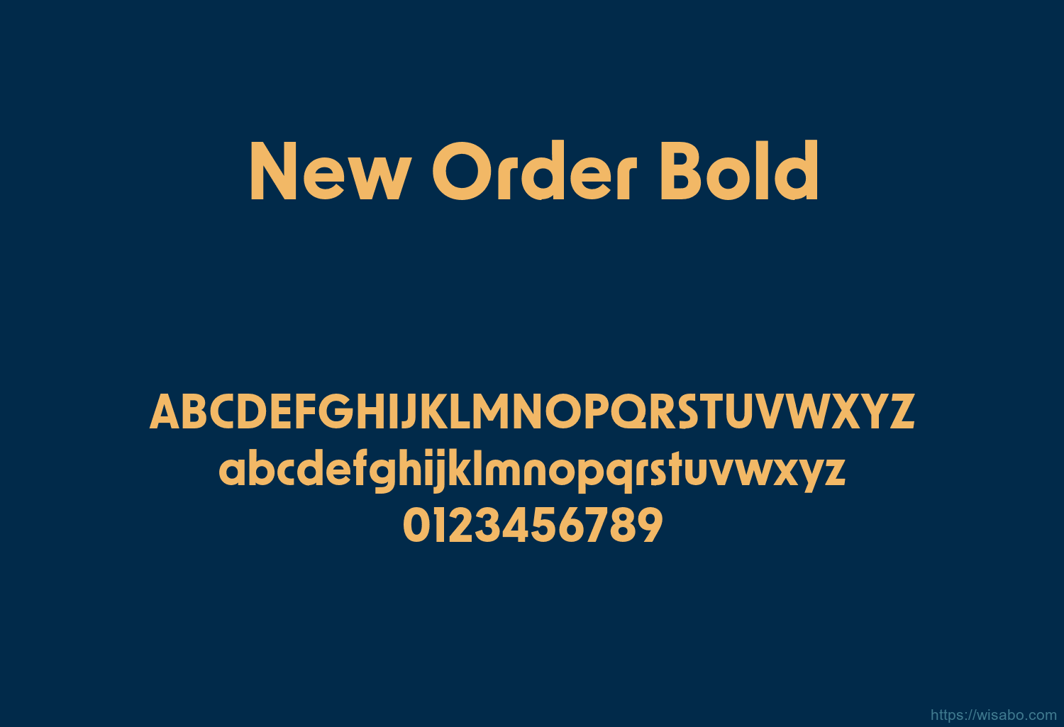 New Order Bold