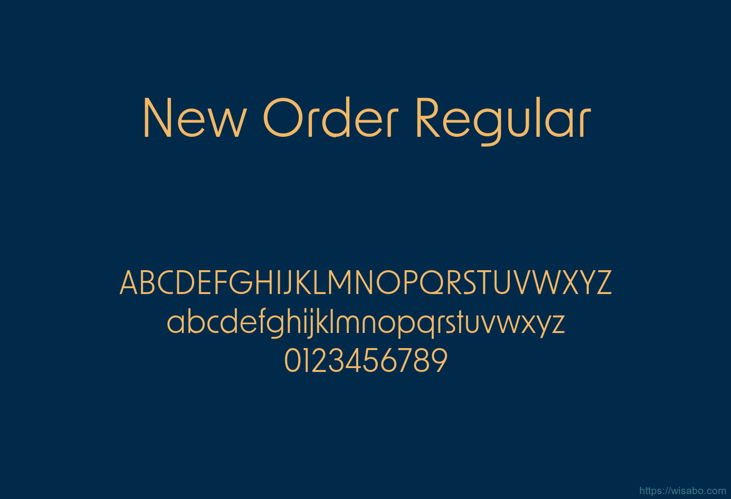 New Order Regular New Order Regular