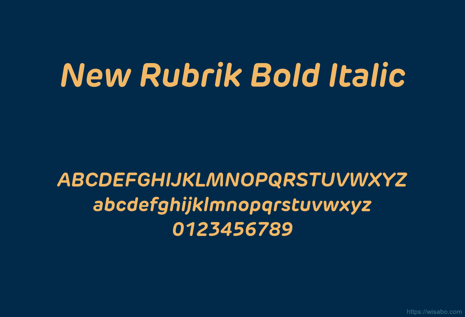 New Rubrik Bold Italic