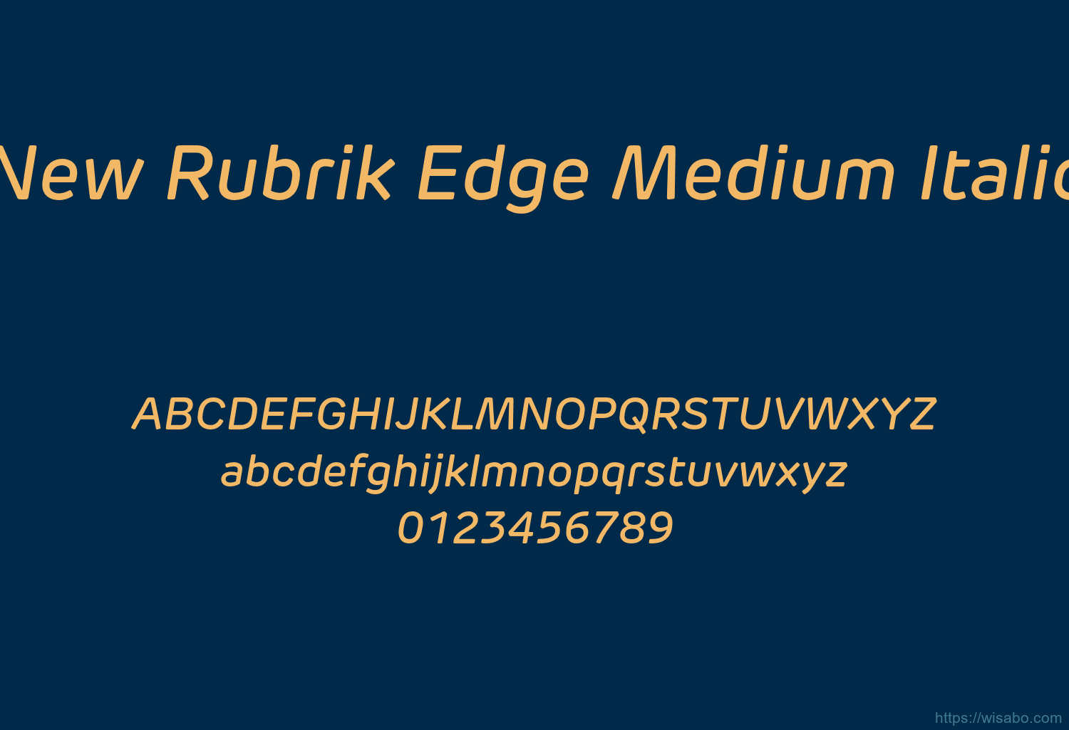 New Rubrik Edge Medium Italic