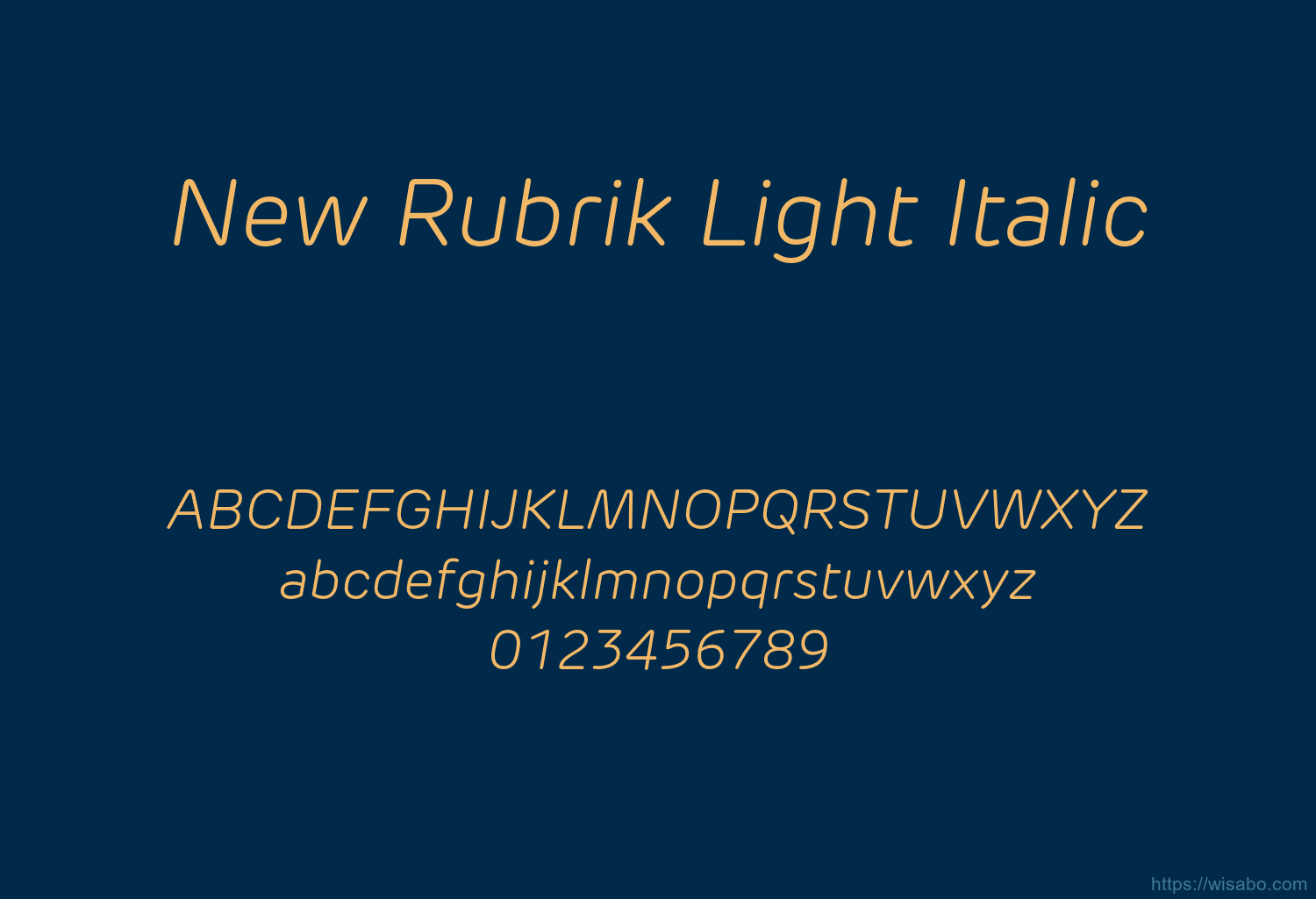 New Rubrik Light Italic